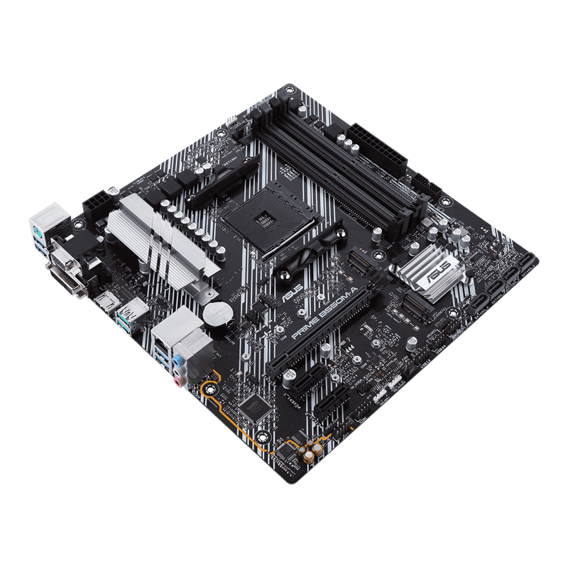 Asus ASUS PRIME B550M-A AMD B550 (Ryzen AM4) micro ATX Motherboard, with dual M.2, PCIe 4.0, 1 Gb Ethernet, HDMI/D-Sub/DVI, SATA 6 Gbps, USB 3.2 Gen 2 Type-A, and Aura Sync RGB headers support |  90MB14I0-M0EAY0 - thumbnail 4