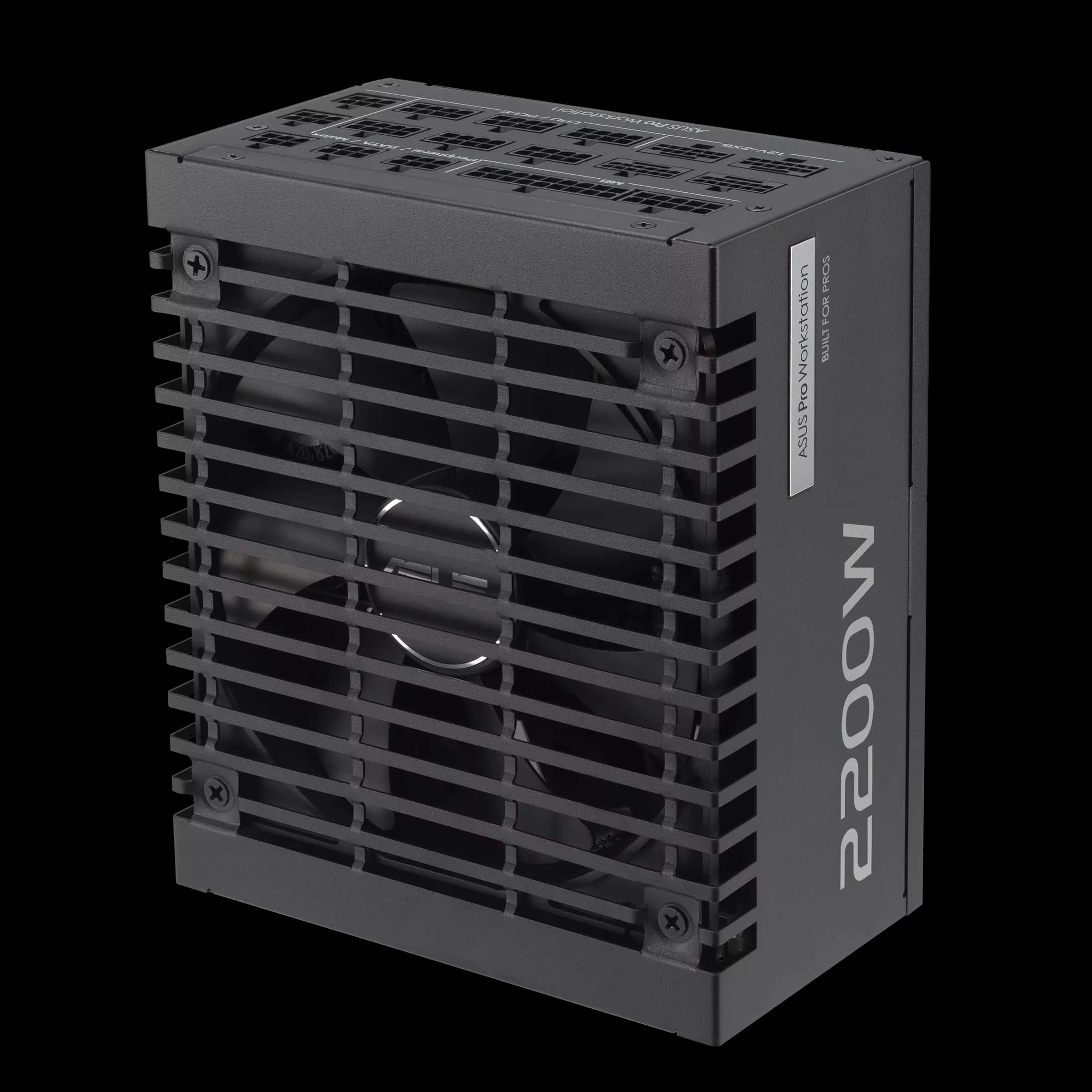 ASUS Pro WS 2200W Platinum Power Supply (PSU), Heavy-duty PSU, ATX 3.1 Compatible, PCIe 5.1 ready, 80 PLUS Platinum, Dual-ball fan bearings, up to 4x NVIDIA GeForce RTX 5080 Graphics Cards | 90YE00Z1-B0NA00 thumbnail 7