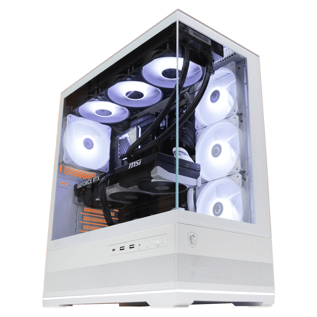 Gaming & Workstation PC Powered by MSI, Intel Core i7-14700F 14th Gen, 5070 SOC Edition 12GB, 32GB (2×16GB) 6000MHz, 1TB NVMe, 360 Black AIO ARGB Liquid Cooler, 750W - thumbnail 1