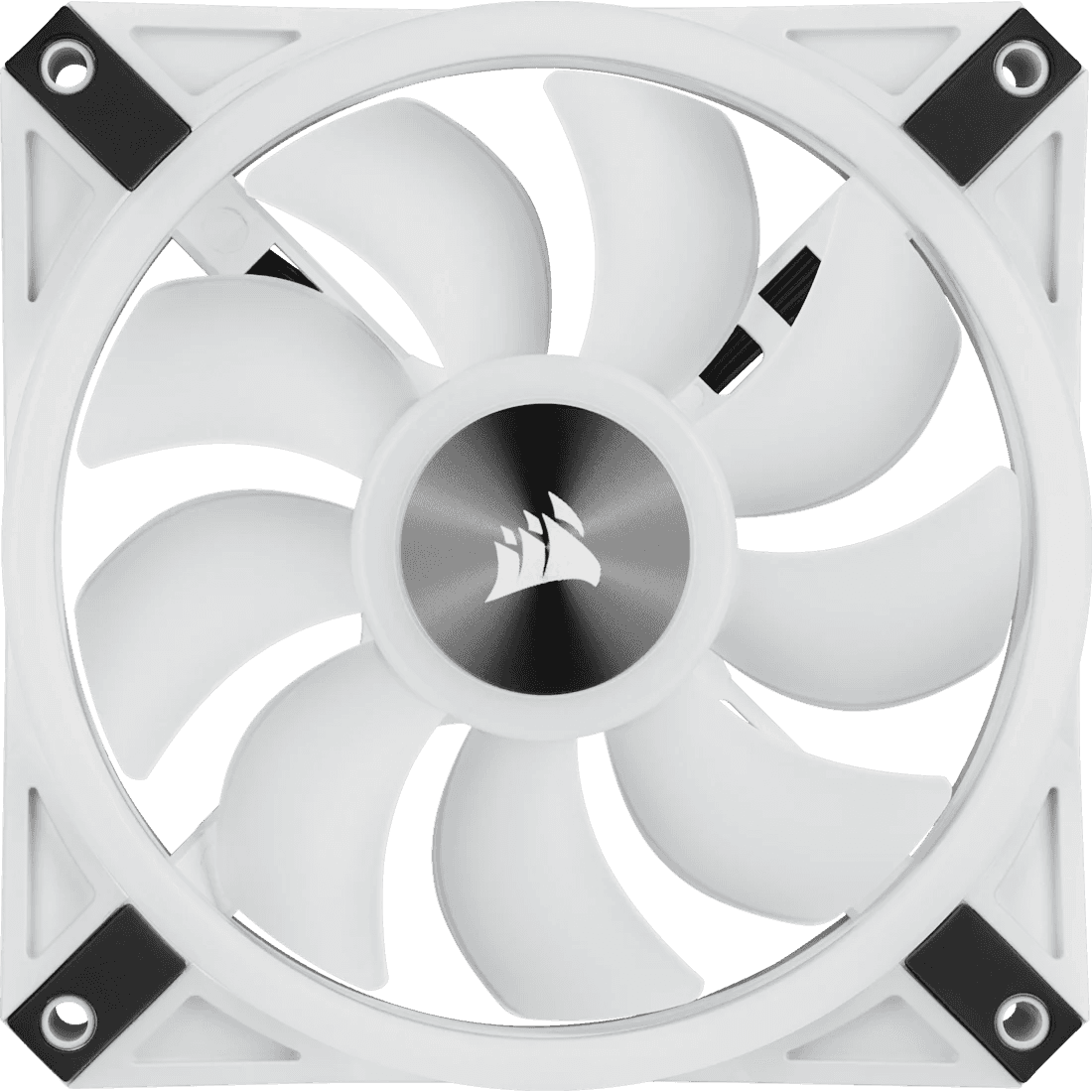 Corsair Corsair iCUE QL120 RGB 120mm PWM Single Fan, 102 Individual RGB LEDs, 1500 RPM, White | CO-9050103-WW - thumbnail 3