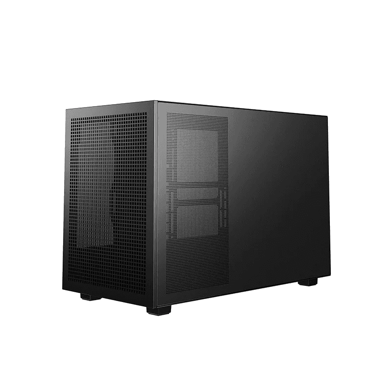 Deepcool CH260 Mini ITX Case, Tempered Glass, Motherboard Support Upto Micro-ATX (Rear Connector), 360mm Radiator Supports, Full Mesh Panel, ATX PS2 Support, Black | R-CH260-BKNGM0-G-1 thumbnail 2