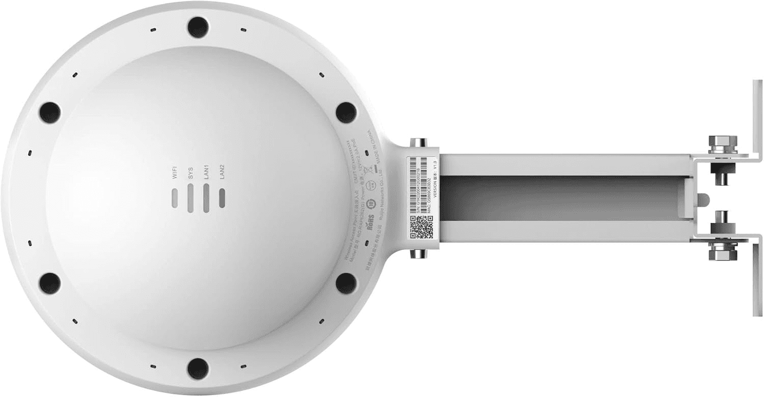 Ruijie Reyee RG-RAP6262(G) Wi-Fi 6 AX1800 Outdoor Access Point, IP68 Waterproof, 1774Mbps, Omni-Directional thumbnail 7