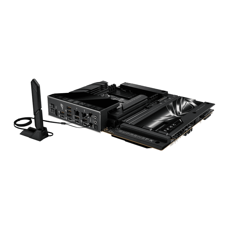 Asus ASUS ROG CROSSHAIR X870E HERO BTF AM5 Motherboard, Hidden-connector Design, Graphics Card High-power Slot Delivering up to 600W, 3x M.2 slots, PCIe 5.0 x16 slots, DDR5 Max. 256GB, NitroPath DRAM Technology, AEMP, WIFI 7, USB4,  Overclocking,  AI Cooling II |  90MB1MX0-M0EAY - thumbnail 7