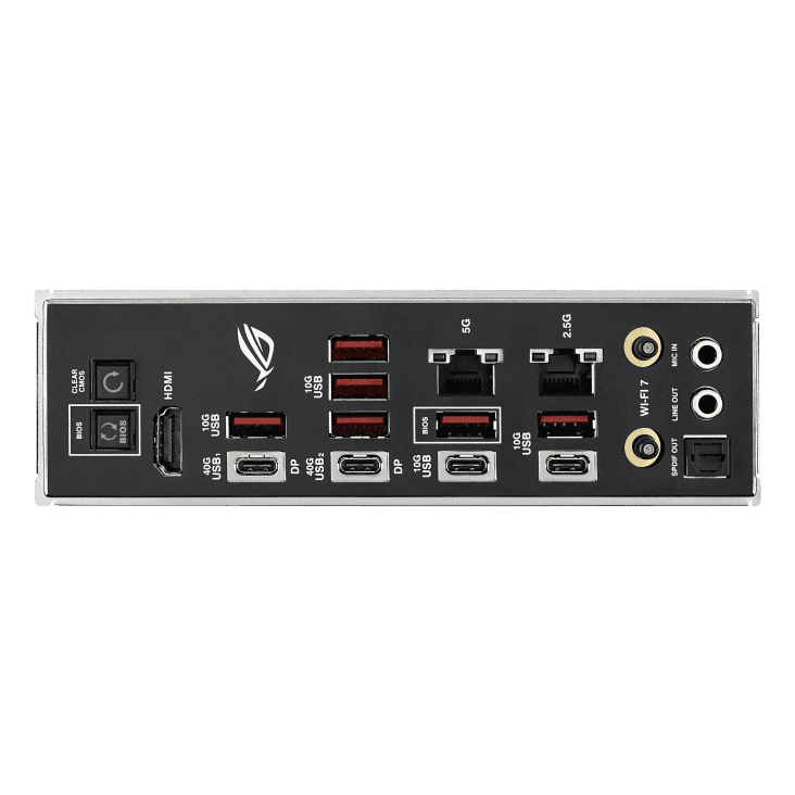 ASUS ROG CROSSHAIR X870E HERO BTF AM5 Motherboard, Hidden-connector Design, Graphics Card High-power Slot Delivering up to 600W, 3x M.2 slots, PCIe 5.0 x16 slots, DDR5 Max. 256GB, NitroPath DRAM Technology, AEMP, WIFI 7, USB4,  Overclocking,  AI Cooling II |  90MB1MX0-M0EAY thumbnail 8