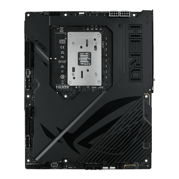 ASUS ROG CROSSHAIR X870E HERO BTF AM5 Motherboard, Hidden-connector Design, Graphics Card High-power Slot Delivering up to 600W, 3x M.2 slots, PCIe 5.0 x16 slots, DDR5 Max. 256GB, NitroPath DRAM Technology, AEMP, WIFI 7, USB4,  Overclocking,  AI Cooling II |  90MB1MX0-M0EAY thumbnail 9