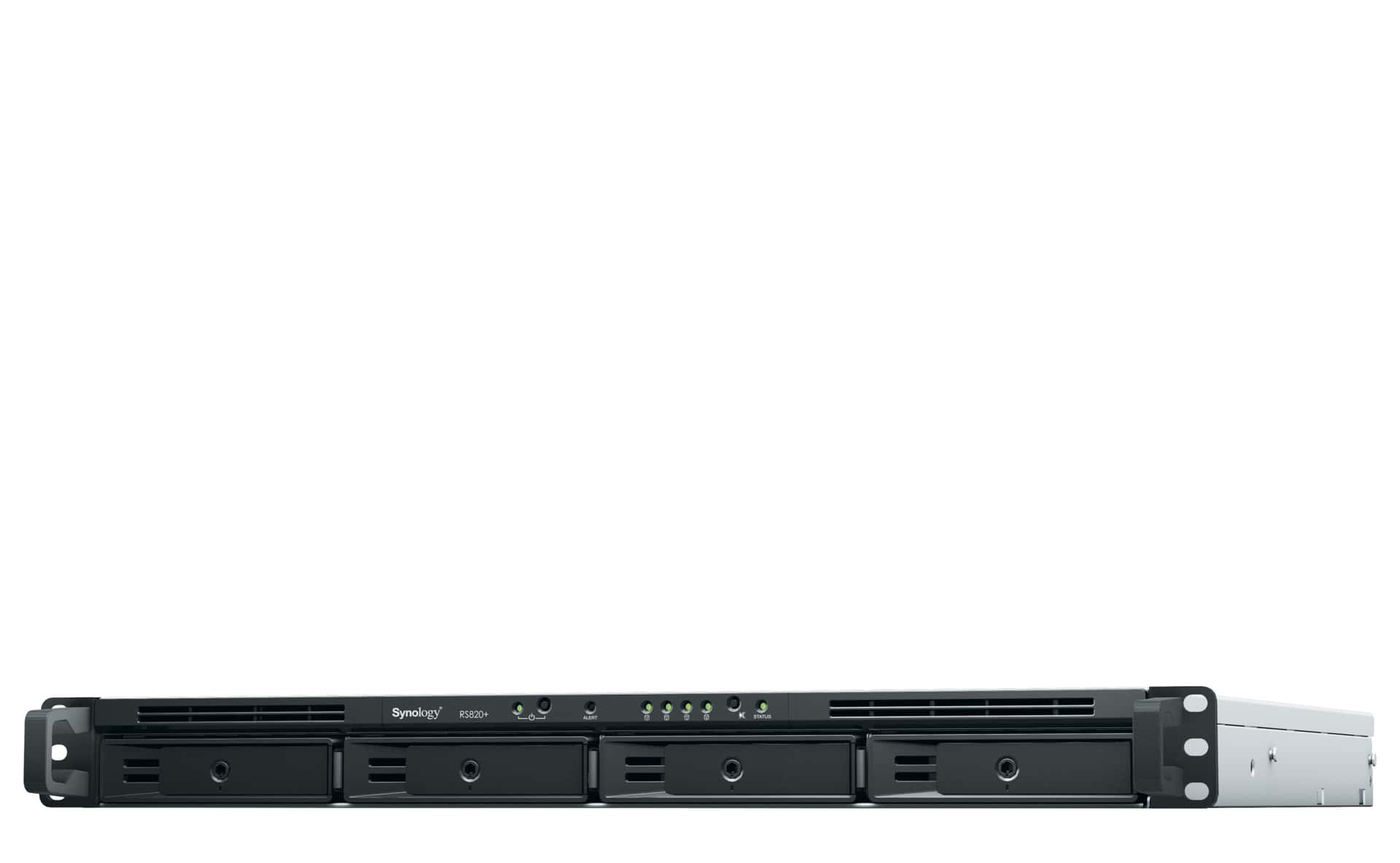 Synology Synology 4bay NAS RackStation (Diskless), 2 GB DDR4 non-ECC, Intel Atom C3538 CPU, RJ-45 Lan Port x4, USB 3.0 x2, eSATA Port, Black/Gray | RS820+ - thumbnail 4
