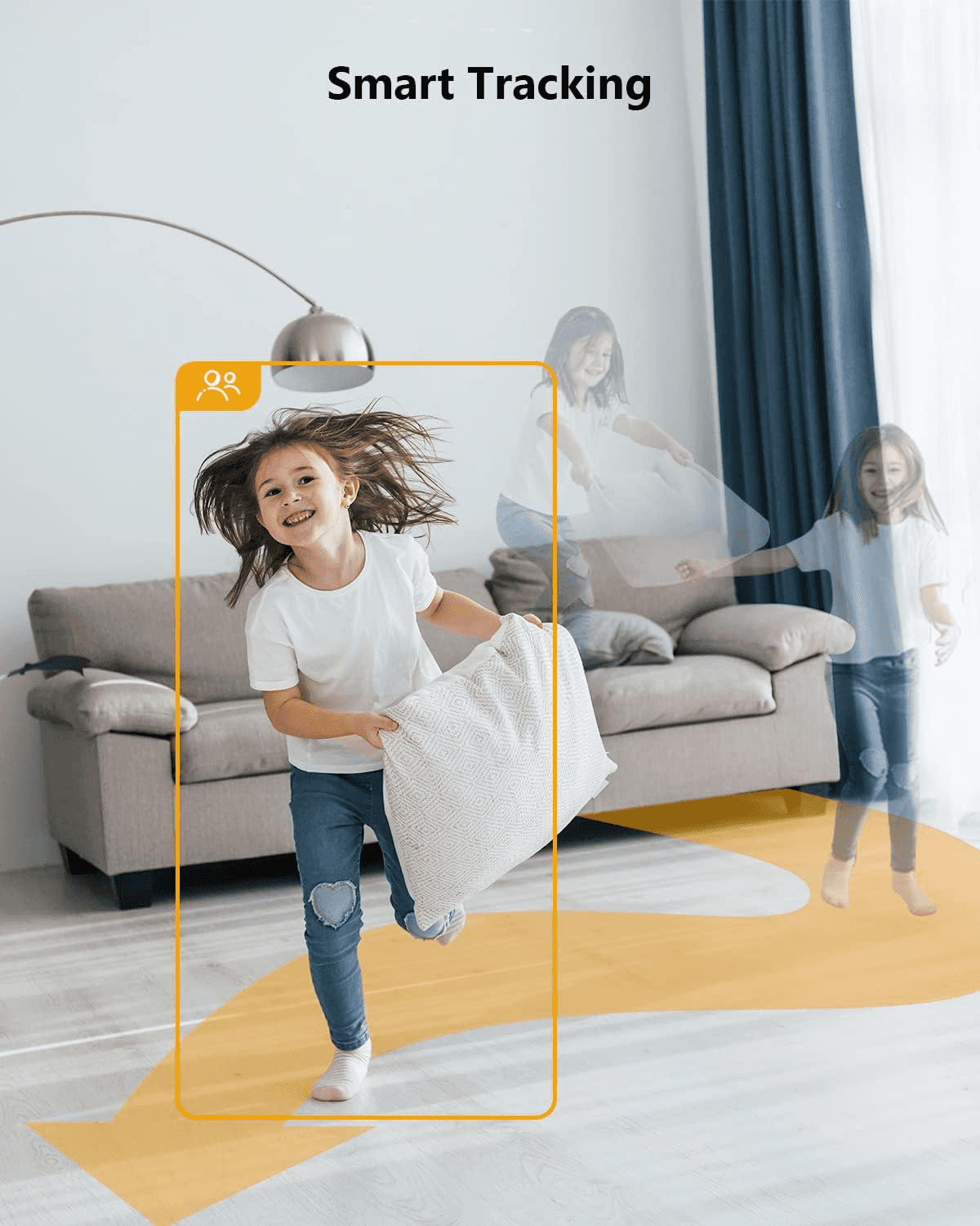 IMOU IMOU IPC-GK2CP-4C1WR Ranger RC 4MP Smart Indoor Security Camera, 3K UHD, Pan & Tilt, One-Touch Call, AI Human Detection, Privacy Shield - thumbnail 4