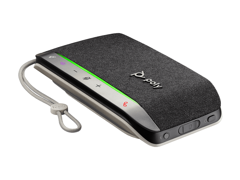 Poly Sync 20 Microsoft Teams Certified USB-A Speakerphone, Paired Up to 8 devices, Up to 20 hours (talk time), Compatible with PCs via USB Type-A cable and smartphones via Bluetooth | 772C8AA thumbnail 1