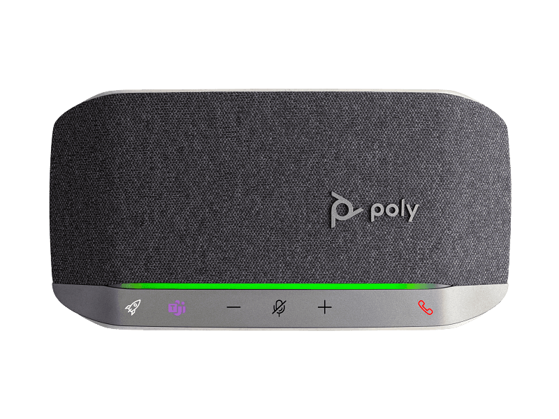 Poly Sync 20 Microsoft Teams Certified USB-A Speakerphone, Paired Up to 8 devices, Up to 20 hours (talk time), Compatible with PCs via USB Type-A cable and smartphones via Bluetooth | 772C8AA thumbnail 2