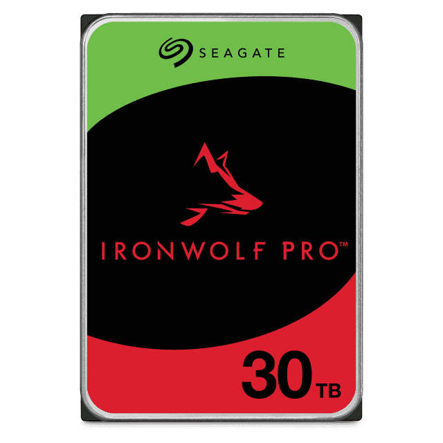 Seagate Seagate IronWolf Pro 30TB NAS Internal Hard Drive, 3.5 HDD,  7200 RPM, 512MB Cache, SATA 6Gb/s, Enterprise-Class RAID | ST30000NT011 - thumbnail 1