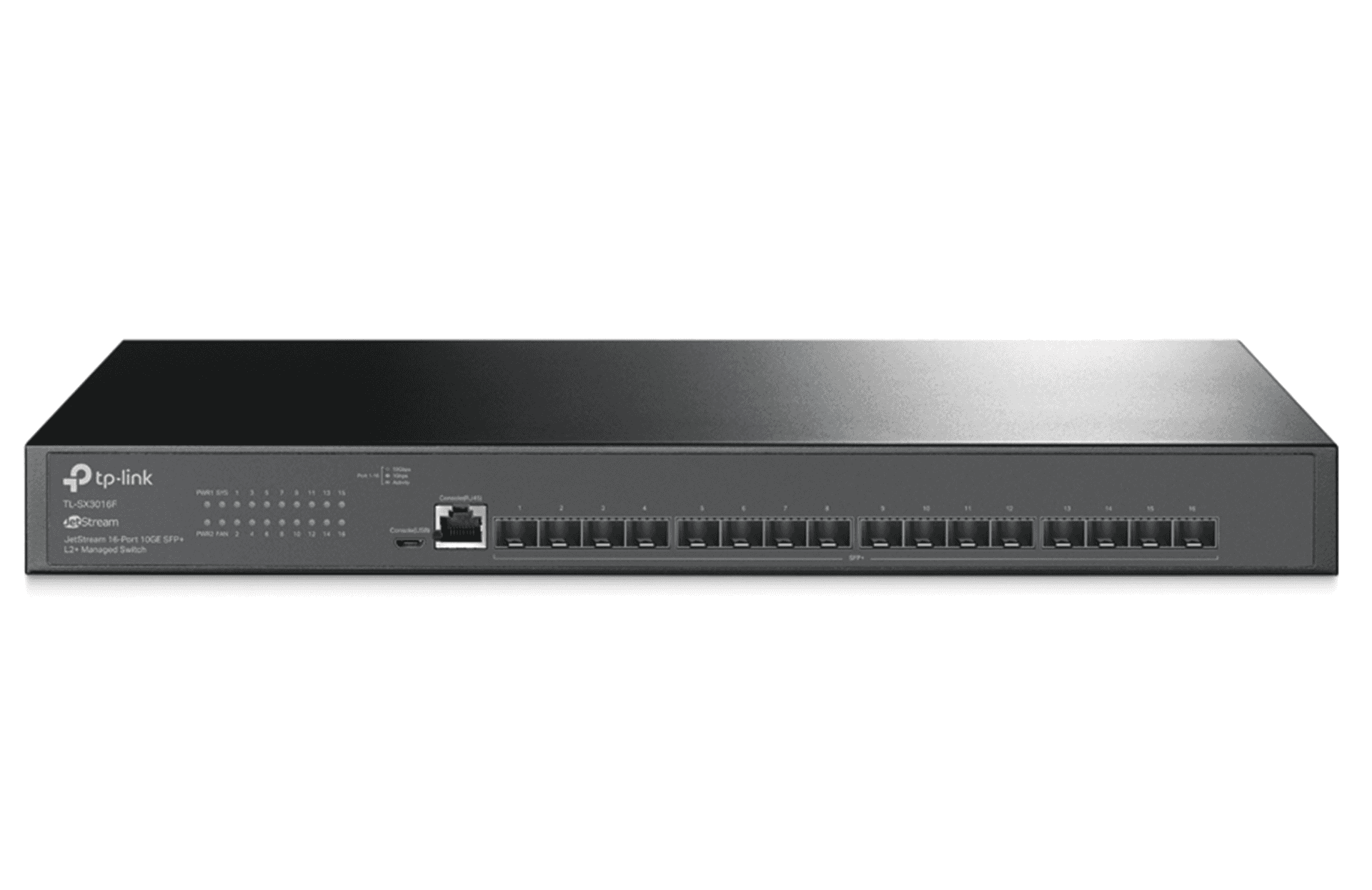 tp-link TP-Link Omada SX3016F 16-Port 10G SFP+ Managed Switch, L2+ Features, Dual Redundant Power Supplies, Enterprise Rackmount, JetStream | SX3016F - thumbnail 1