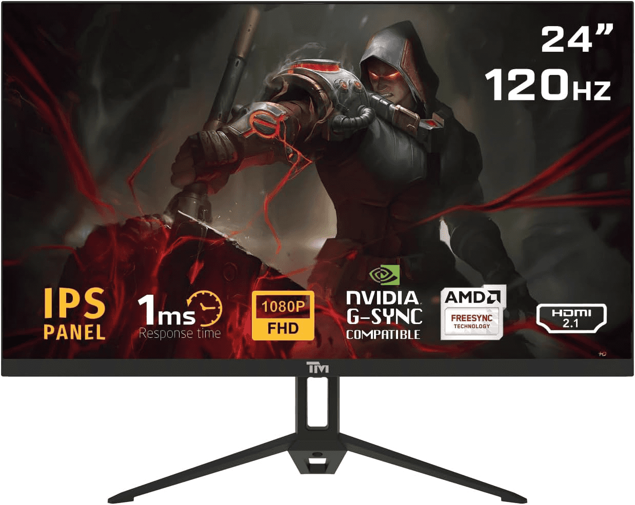 Twisted Minds Twisted Mind ECO SERIES 24 Gaming Monitor, 120hz, 1MS, FHD, HDMI 2.1 & DP 1.4 | TM24FHD120IPS - thumbnail 1