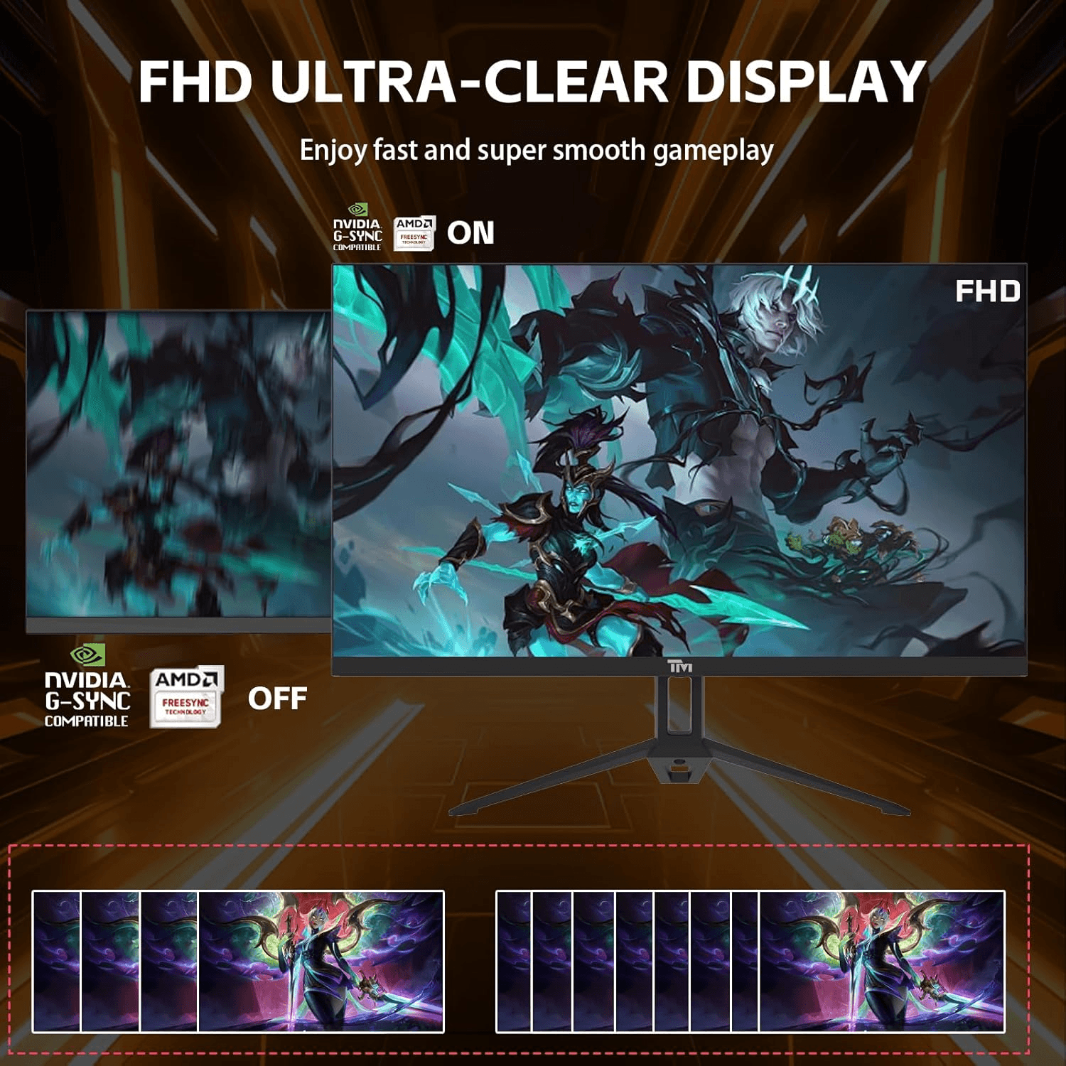 Twisted Minds Twisted Mind ECO SERIES 24 Gaming Monitor, 120hz, 1MS, FHD, HDMI 2.1 & DP 1.4 | TM24FHD120IPS - thumbnail 4