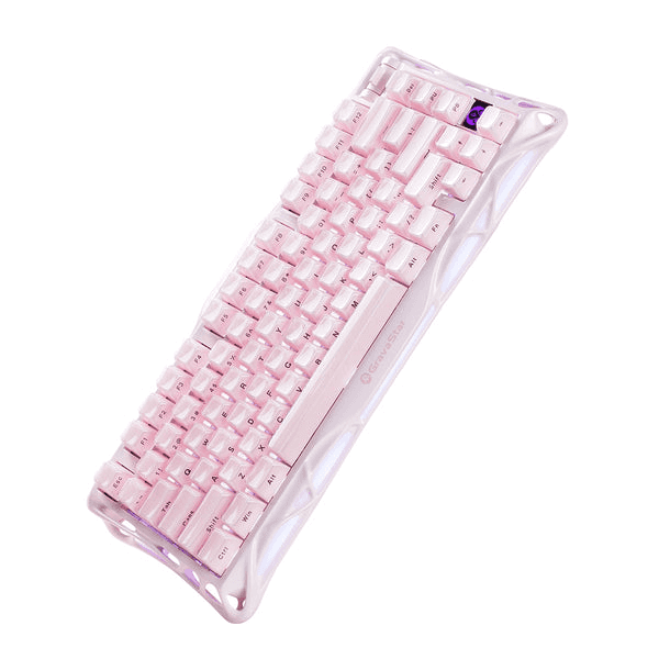 GravaStar Mercury K1 Special Edition Mechanical Keyboard, Sakura Pink, 75% Layout, Tri-Mode Wireless, Aluminum Frame, Gasket Mount | GS K1_P_PNK thumbnail 3
