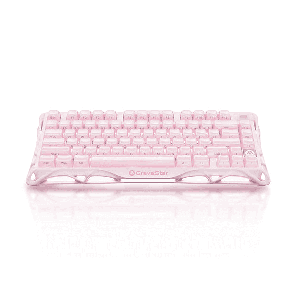 Gravastar GravaStar Mercury K1 Special Edition Mechanical Keyboard, Sakura Pink, 75% Layout, Tri-Mode Wireless, Aluminum Frame, Gasket Mount | GS K1_P_PNK - thumbnail 5