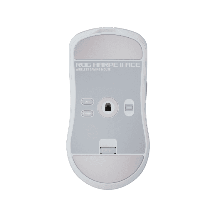 Asus ASUS ROG Harpe II Ace Ultralight 48-gram White Gaming Mouse, Tri-mode (2.4 GHz, Bluetooth and wired USB), 42,000 DPI, ROG AimPoint Pro Optical Sensor, ROG Optical Micro Switches, 8,000Hz | 90MP0490-BMUA10 - thumbnail 5