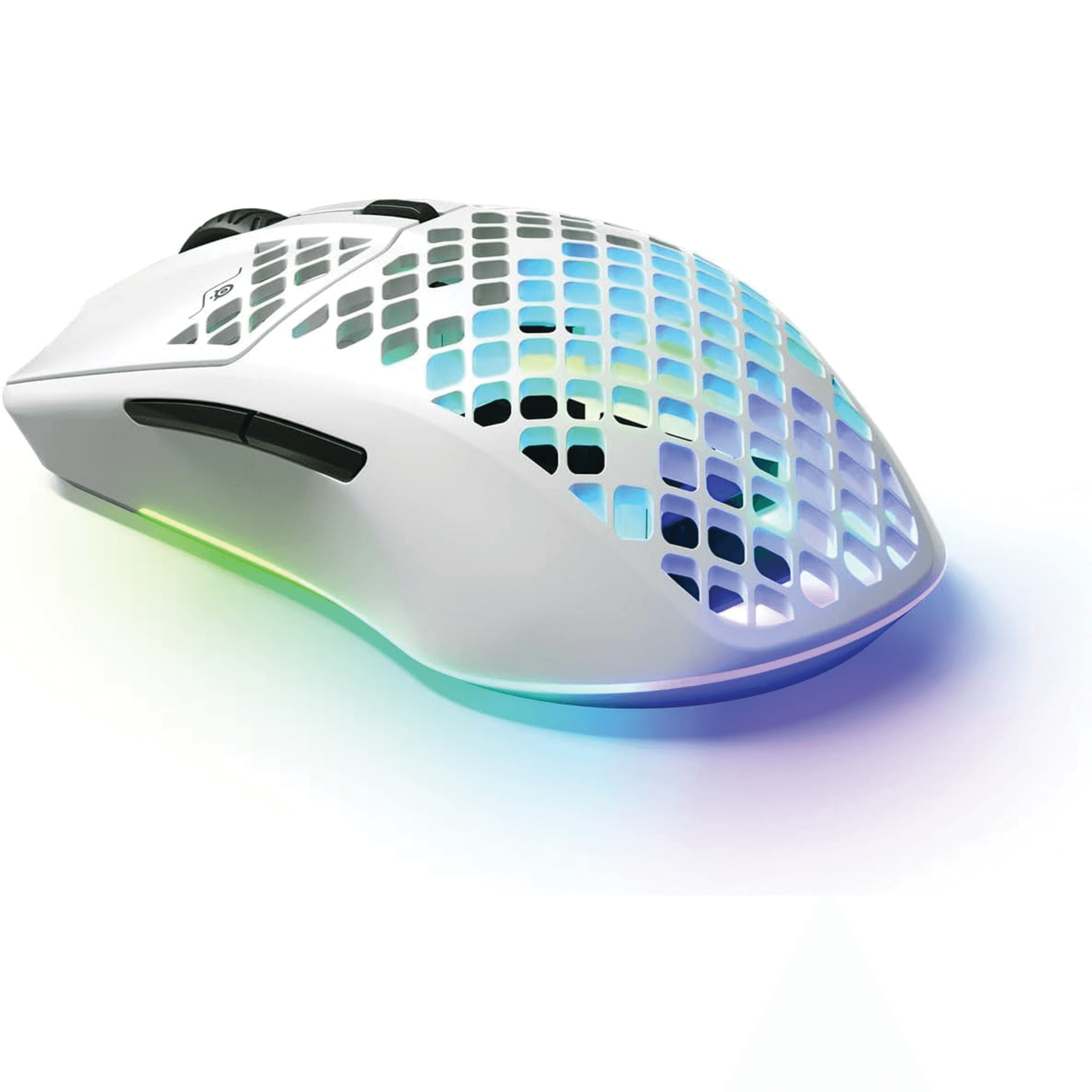 Steel Series SteelSeries Aerox 3 Wireless Snow Edition, Ultra-Lightweight 68g Gaming Mouse, IP54 AquaBarrier, 200-Hour Battery, & Quantum 2.0 Wireless, White | 62608 - thumbnail 1
