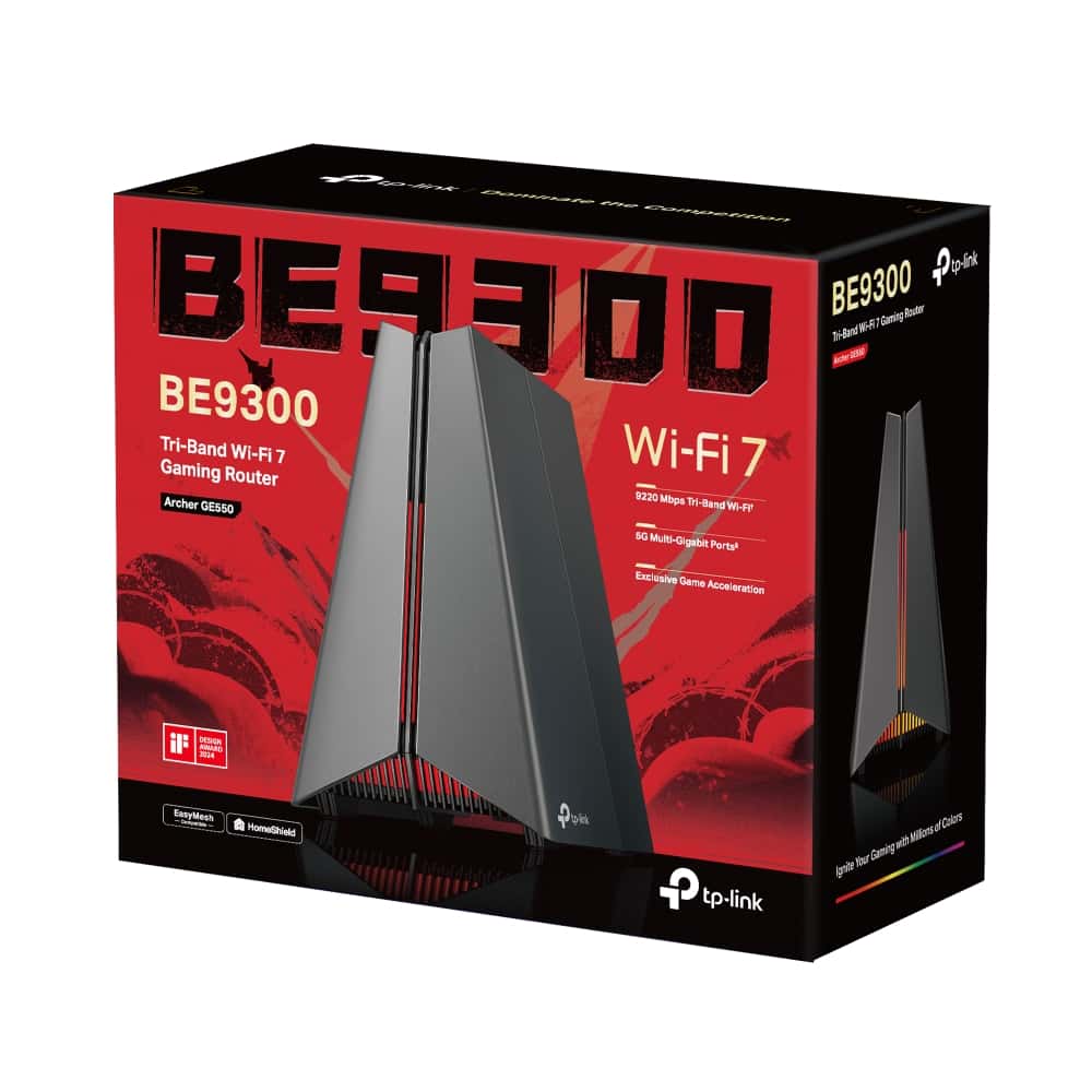tp-link tp-link Archer GE550 BE9300 Tri-Band Wi-Fi 7 Gaming Router,  up to 9220 Mbps, Dedicated Game Panel - thumbnail 2