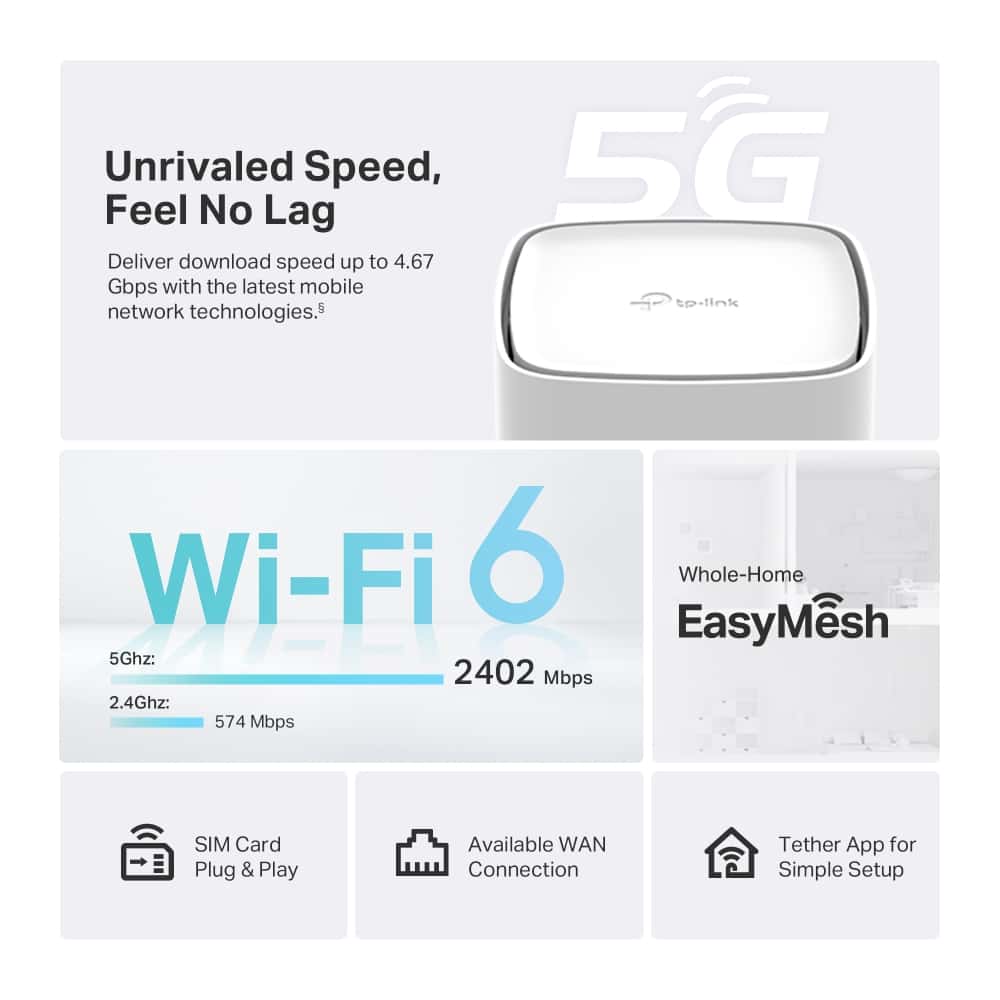 tp-link Archer NX500 5G AX3000 Wireless Dual-Band Gigabit Router thumbnail 6