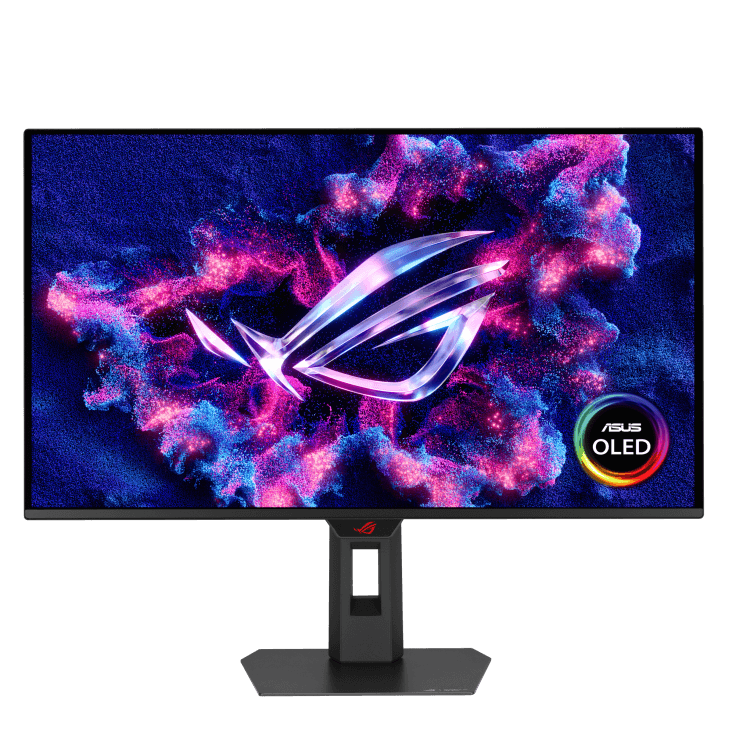 Asus ASUS ROG Strix OLED XG27ACDMS 27-inch Gaming Monitor, QHD (2560x1440) 2K, QD-OLED panel, 280 Hz, 0.03 ms, ASUS OLED Care Pro, uniform brightness, G-SYNC compatible, 99% DCI-P3, and DisplayWidget Center | 90LM0B60-B01371 - thumbnail 1