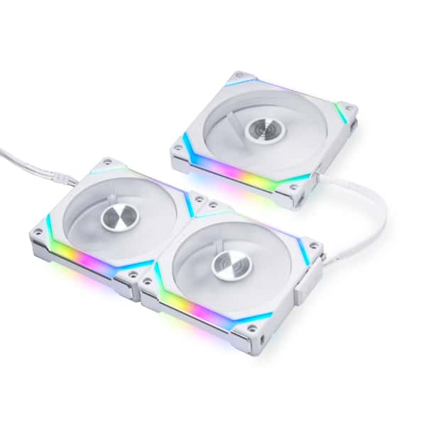LIAN LI LIAN LI UNI FAN SL120 V2 White (Single Pack): 120mm PC Case Fan, 64.5 CFM Airflow, 29.2 dB(A) Noise, PWM & ARGB Control | G99.12SLV2W - thumbnail 2