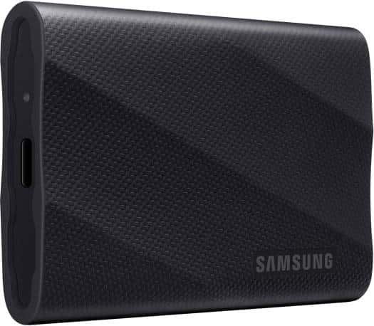 SAMSUNG SAMSUNG 4TB T9 USB-C 3.2 Gen 2x2 Portable SSD, Up to 2000 MB/s Sequential Read Speed & 2000 MB/s Seq Write Speed, PCIe NVMe Technology, 256-Bit AES, Universal Compatibility, Black | MU-PG4T0B/WW - thumbnail 1