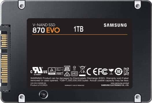 SAMSUNG Samsung 870 EVO 1TB 2.5 Inch SATA III Internal SSD, Up to 560 MB/s Seq Read & 530 MB/s Seq Write Speed, V-NAND Technology, 1GB LPDDR4 Cache, MKX Controller, 1.5 M Hrs. MTBF | MZ-77E1T0 - thumbnail 4