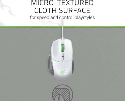RAZER Razer Goliathus Extended Chroma Gaming Mousepad, Customizable Chroma RGB Lighting, Soft, Cloth Material - Mercury White | RZ02-02500314-R3M1 - thumbnail 4