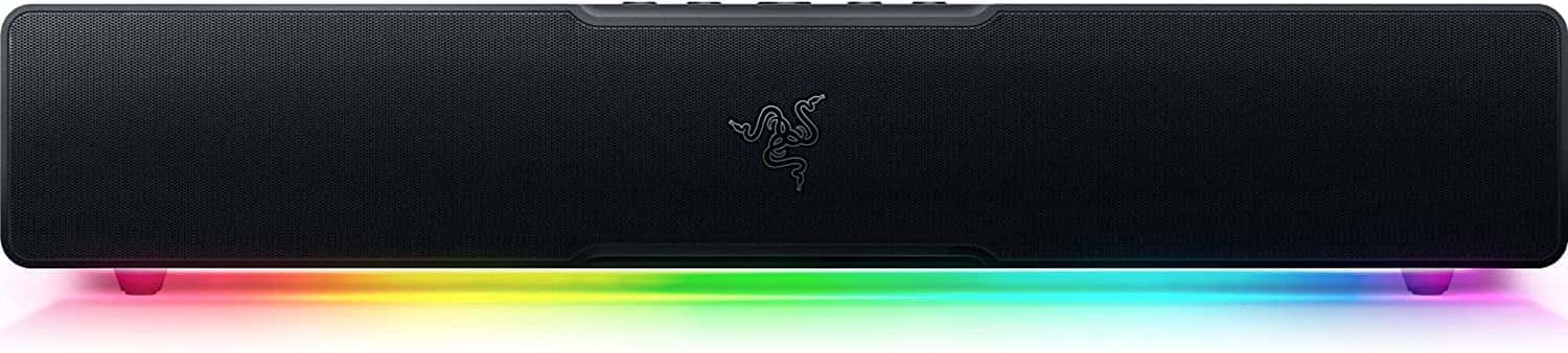 Razer Leviathan V2 Pro AI-Powered Beamforming PC Gaming Soundbar with Subwoofer, Beamforming Surround Sound with Headtracking Powered By AI, THXSpatial Audio Multi-Driver PC Soundbar & Subwoofer |  RZ05-04160100-R3G1 thumbnail 3