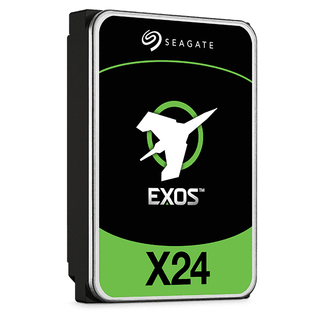 Seagate Seagate Exos X24 SATA 24TB EXOS 6Gb/S 3.5" Enterprise Hard Drive, 24TB Capacity, 7200RPM  Spindle Speed, 512MB Cache, 2,500,000 Hours MTBF| ST24000NM002H - thumbnail 1