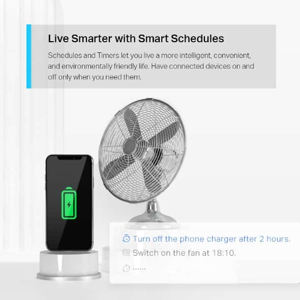 tp-link Tapo Mini Smart Wi-Fi Socket, Energy Monitoring, Instantly turn connected devices on/off wherever you are through the Tapo app, Schedule, Timer, Energy Monitoring, Voice Control, Away Mode, Compact Design, Easy Setup and Use | Tapo P110 V1 thumbnail 4