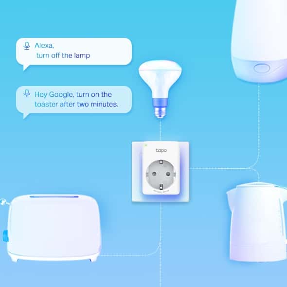 tp-link Tapo Mini Smart Wi-Fi Socket, Energy Monitoring, Instantly turn connected devices on/off wherever you are through the Tapo app, Schedule, Timer, Energy Monitoring, Voice Control, Away Mode, Compact Design, Easy Setup and Use | Tapo P110 V1 thumbnail 5