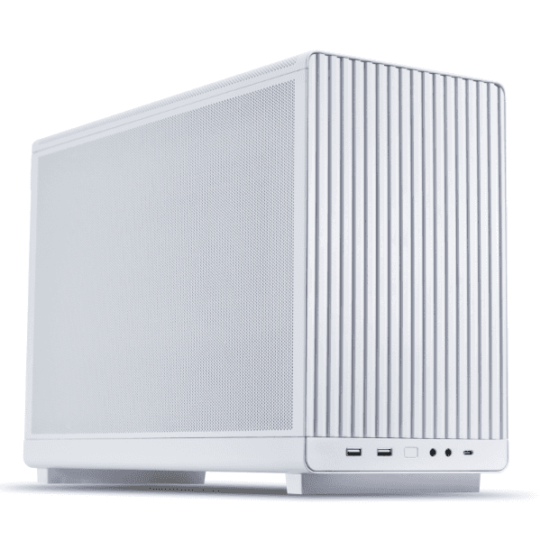 LIAN LI LIAN LI DAN A3-MATX WHITE SMALL CASE-M-ATX/MINI-ITX (STEEL INSIDE, SIDE MESH PANEL) - thumbnail 1