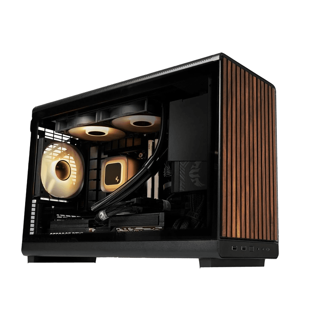 Nanotech Gaming PC  High-End Mini-ITX Gaming & Creator PC: AMD Ryzen 9 9950X3D + ZOTAC RTX 5080 AMP Extreme 16GB, 32GB DDR5 6000MHz, 1TB NVMe, 240mm AIO, 850W Gold, WiFi 6E, Lian Li DAN A3 - thumbnail 1