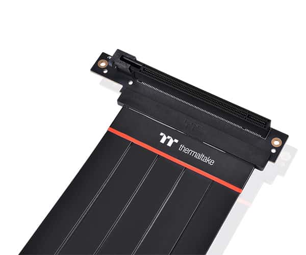 Thermaltake ThermalTake Premium PCI-E 4.0 Extender 300mm with 90 degree adapter, Thermoplastic, PCB EM-888, Polyethylene(PE), Copper Alloy, Aluminum foil Mylar, Black | AC-058-CO1OTN-C2 - thumbnail 3