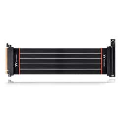 Thermaltake ThermalTake Premium PCI-E 4.0 Extender 300mm with 90 degree adapter, Thermoplastic, PCB EM-888, Polyethylene(PE), Copper Alloy, Aluminum foil Mylar, Black | AC-058-CO1OTN-C2 - thumbnail 5