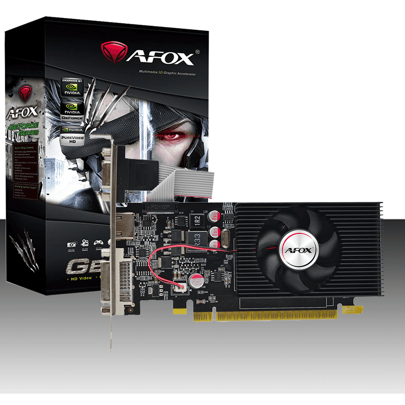 AFOX AFOX NVIDIA GeForce GT 730 GDDR3 4GB (128Bit) Graphic card, Low Profile PCI-E Gen 2.0, 1333MHz | AF730-4096D3L5(DDR3) - thumbnail 3