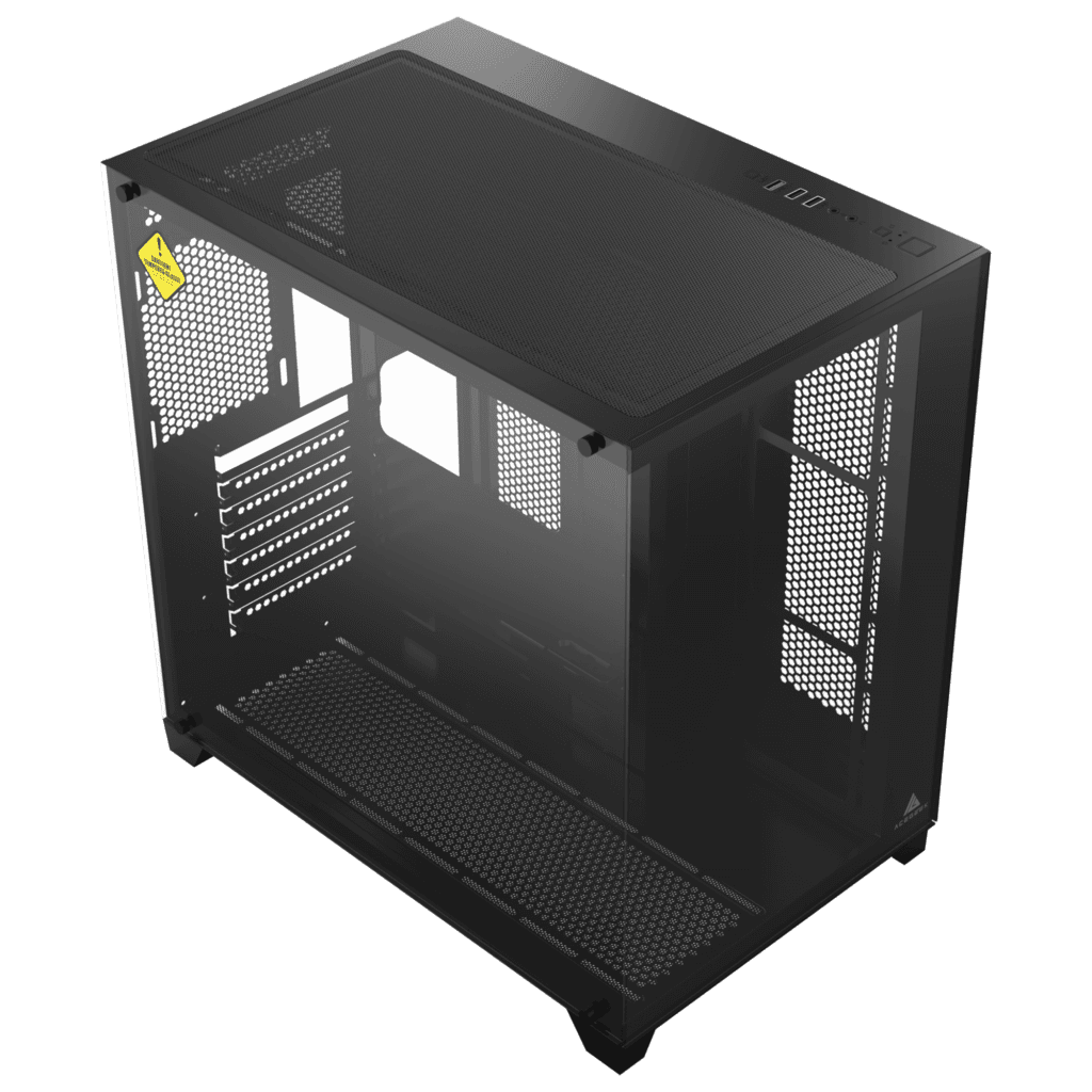 Other ACEGEEK Mercury R425 Mid-Tower Case, Transparent Tempered Glass, 7x Fans supports, Motherboard Supports Upto ATX, Graphic Card Supports Upto 410mm, 425x280x420mm, Black | AG-MERCURY-R425-PRO-BK - thumbnail 7