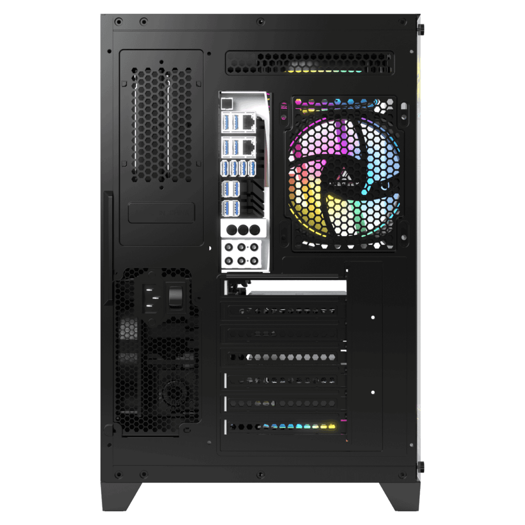 Other ACEGEEK Mercury R425 Mid-Tower Case, Transparent Tempered Glass, 7x Fans supports, Motherboard Supports Upto ATX, Graphic Card Supports Upto 410mm, 425x280x420mm, Black | AG-MERCURY-R425-PRO-BK - thumbnail 3