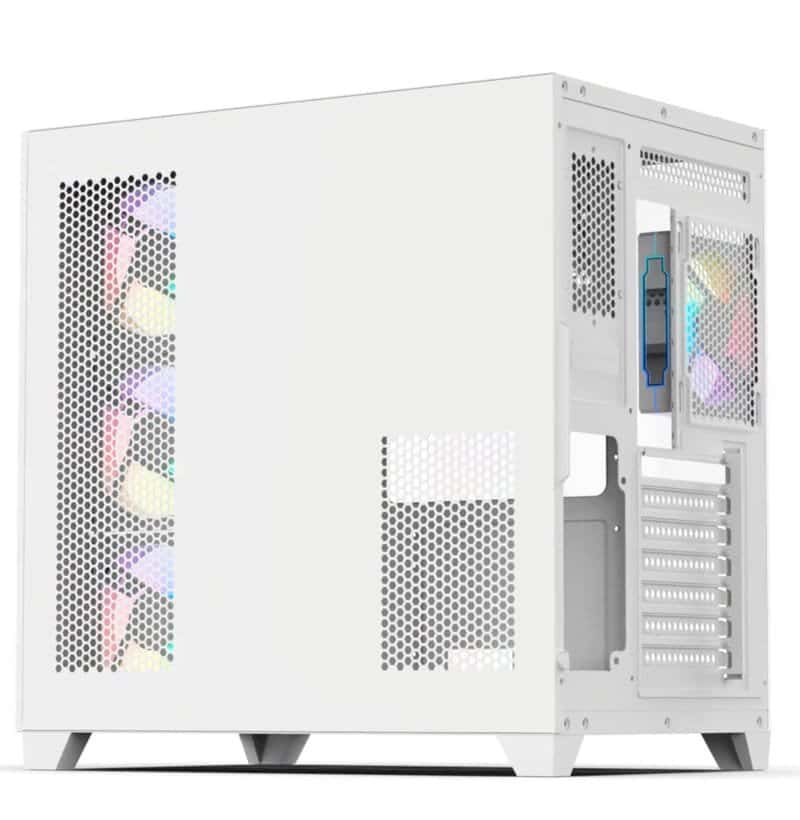 Other ACEGEEK Mercury R425 Mid-Tower Case, Transparent Tempered Glass, 7x Fans supports, Motherboard Supports Upto ATX, Graphic Card Supports Upto 410mm, 425x280x420mm, White | AG-MERCURY-R425-PRO-WH - thumbnail 2