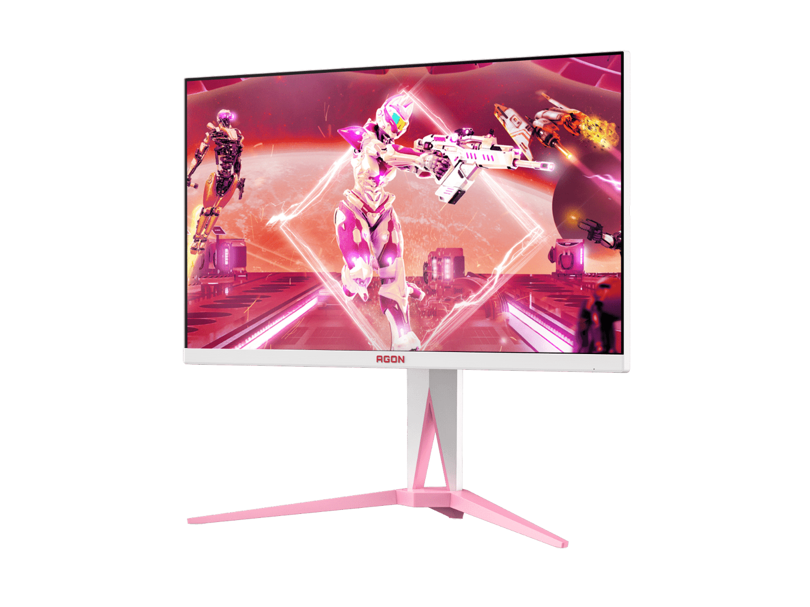 AOC AOC Agon 27" IPS QHD 2K Flat Monitor AG275QXR PINK - thumbnail 4