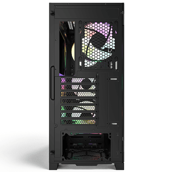 Montech AIR 1000 Premium Case, With Two Different Styled Toolless Quick Release Front Panels, All-Around Anti-Dust Design, 4x ARGB Fans Pre-installed, Easy Swivel Glass Side Panel, Ample upgrade space for High-end GPU and Motherboard | AIR 1000 Premium thumbnail 3