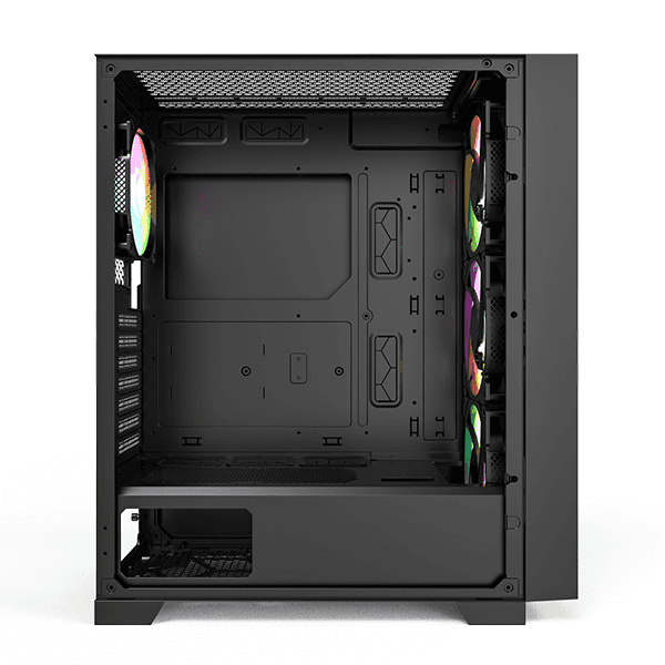 Montech AIR 1000 Premium Case, With Two Different Styled Toolless Quick Release Front Panels, All-Around Anti-Dust Design, 4x ARGB Fans Pre-installed, Easy Swivel Glass Side Panel, Ample upgrade space for High-end GPU and Motherboard | AIR 1000 Premium thumbnail 1