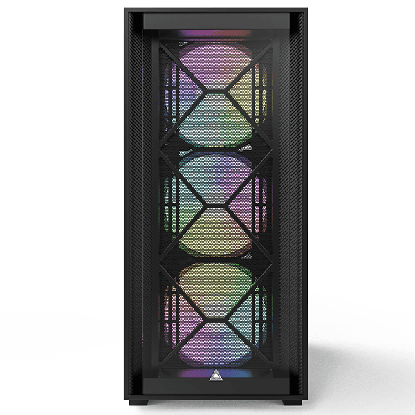 Montech AIR 1000 Premium Case, With Two Different Styled Toolless Quick Release Front Panels, All-Around Anti-Dust Design, 4x ARGB Fans Pre-installed, Easy Swivel Glass Side Panel, Ample upgrade space for High-end GPU and Motherboard | AIR 1000 Premium thumbnail 4