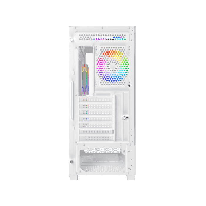XIGMATEK Xigmatek Alphard Arctic E-ATX ARGB Case, Tempered Glass, 9x Fans Supports, MoBo Upto E-ATX, GPU Upto 410mm, Cooler Upto 360mm, White | EN43802 - thumbnail 12
