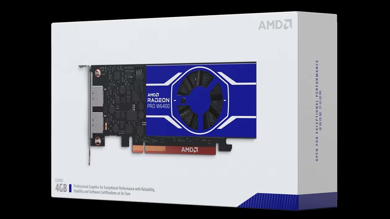 AMD AMD Radeon Pro W6400 Workstation Graphics Card, 4GB GDDR6, 64-bit, PCIe 4.0, Low Profile, Dual DisplayPort, Blue | 100-506189 - thumbnail 8