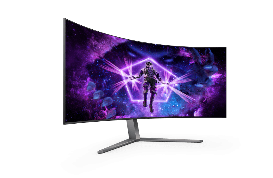 AOC AOC AGON PRO AG456UCZD OLED 44.5" Inch Monitor, 3440x1440 WQHD 2K, 240 Hz, 0.03 ms, HDR 10, 800R, FreeSync Premium G-Sync Compatible, USB-C 3.2 x 1 (DP alt mode, upstream, power delivery up to 90 W) | AG456UCZD/89 - thumbnail 5