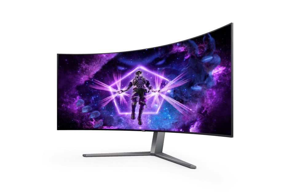 AOC AOC AGON PRO AG456UCZD OLED 44.5" Inch Monitor, 3440x1440 WQHD 2K, 240 Hz, 0.03 ms, HDR 10, 800R, FreeSync Premium G-Sync Compatible, USB-C 3.2 x 1 (DP alt mode, upstream, power delivery up to 90 W) | AG456UCZD/89 - thumbnail 4