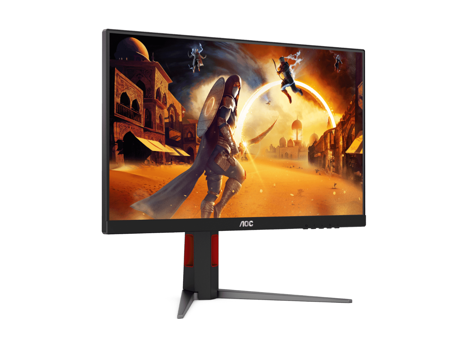 AOC AOC Q27G4 27" QHD Fast IPS 2K Gaming Monitor, 2560 ?? 1440 (QHD) Fast IPS, Adaptive-Sync Technology, 180Hz Refersh Rate, 0.5ms Response Time, DisplayHDR 400, 1.07Billion Colors with Delta E 2, HDMI / DisplayPort, Red & Black | Q27G4 - thumbnail 2