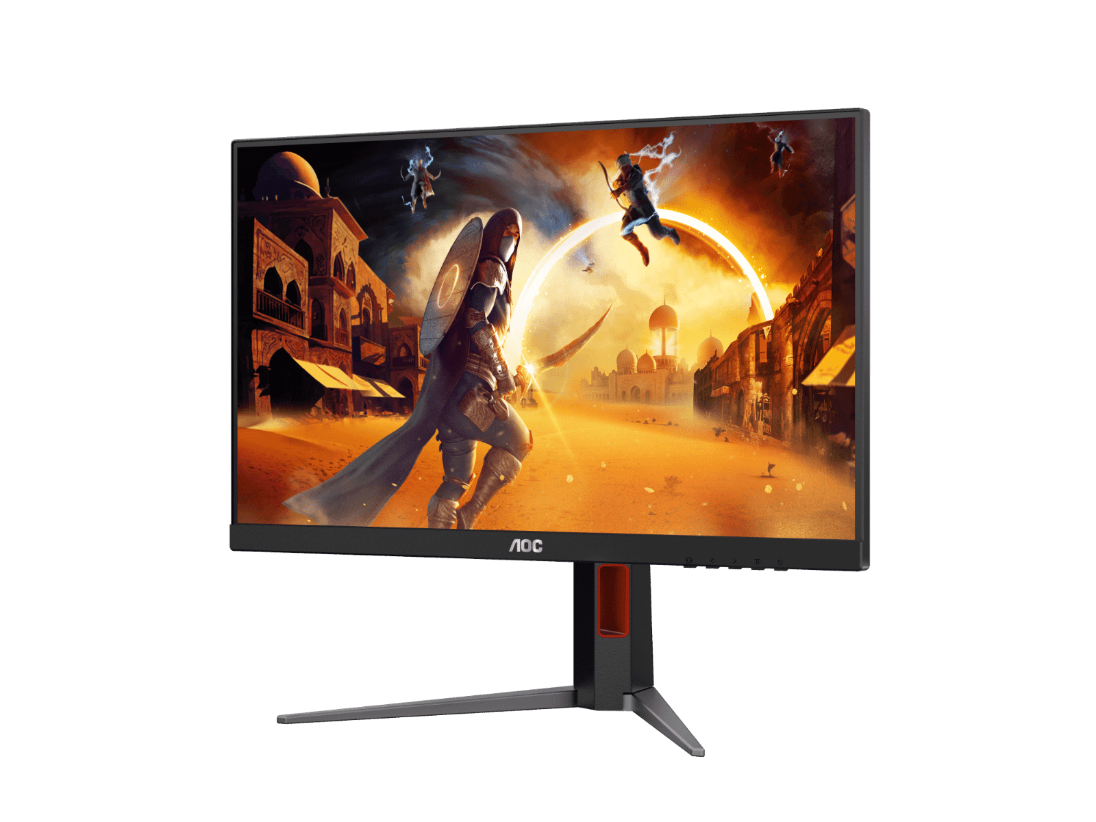 AOC AOC Q27G4 27" QHD Fast IPS 2K Gaming Monitor, 2560 ?? 1440 (QHD) Fast IPS, Adaptive-Sync Technology, 180Hz Refersh Rate, 0.5ms Response Time, DisplayHDR 400, 1.07Billion Colors with Delta E 2, HDMI / DisplayPort, Red & Black | Q27G4 - thumbnail 5